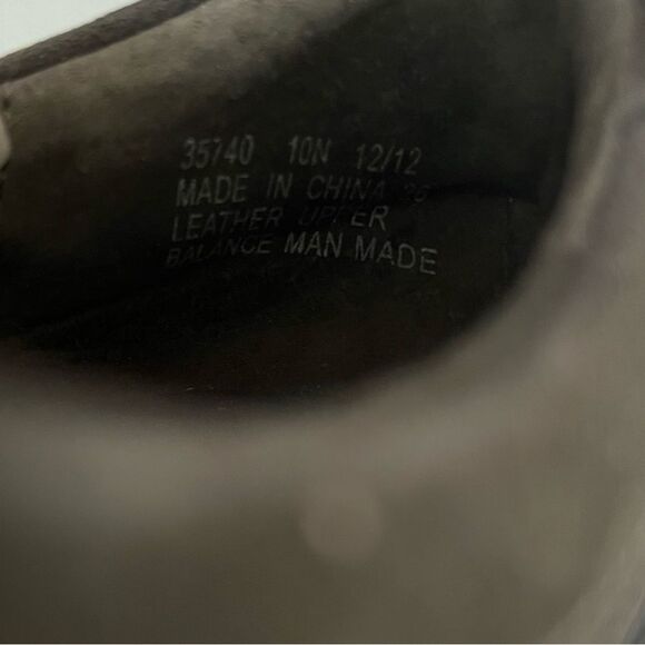 CLARKS In Motion Shoes Walking Comfort Lace Up Olive Nubuck Leather Size 10 N - Picture 9 of 11